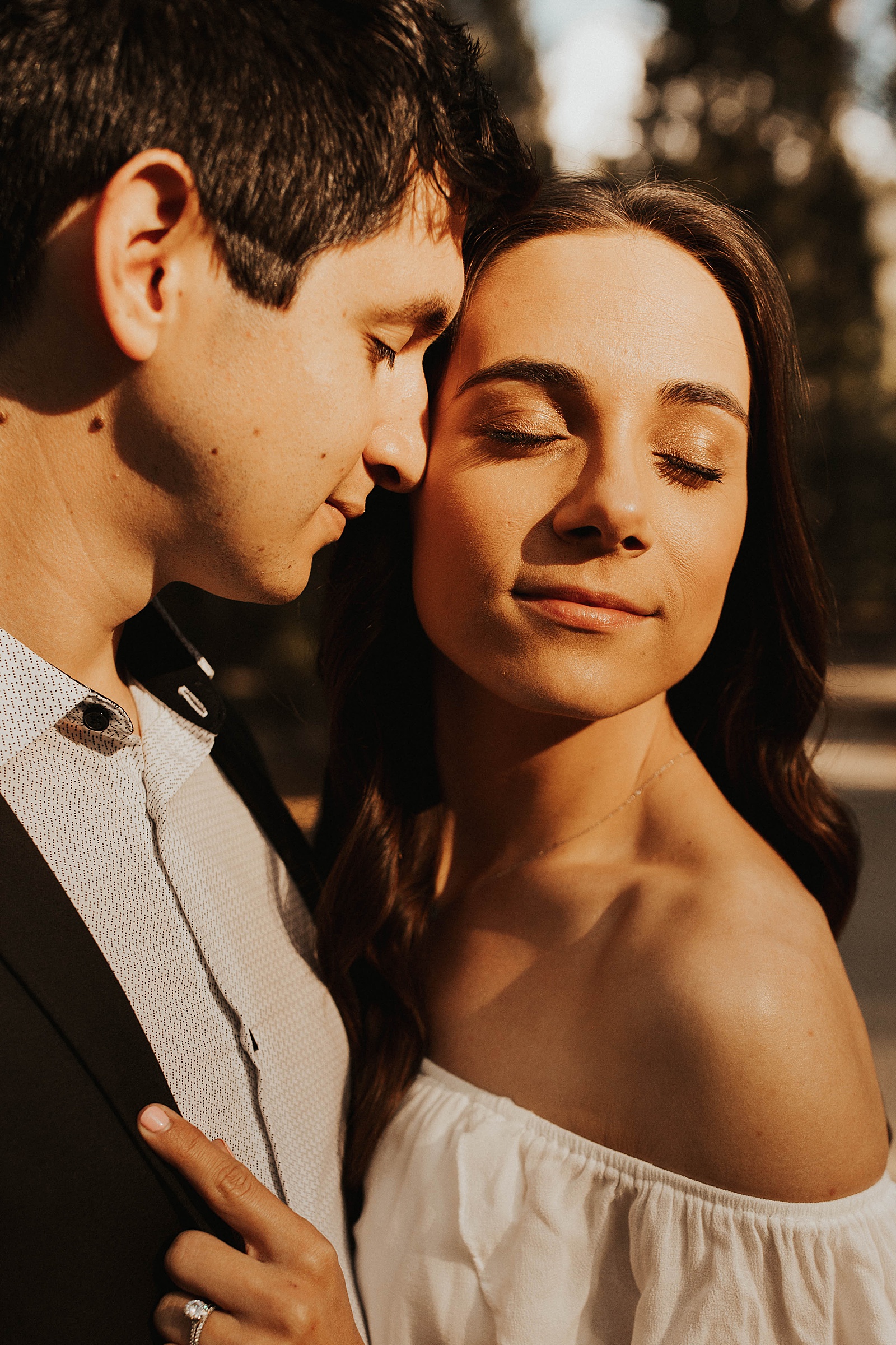 Gorgeous engagement photos at Kings Canyon and Sequoia National Park at golden hour.