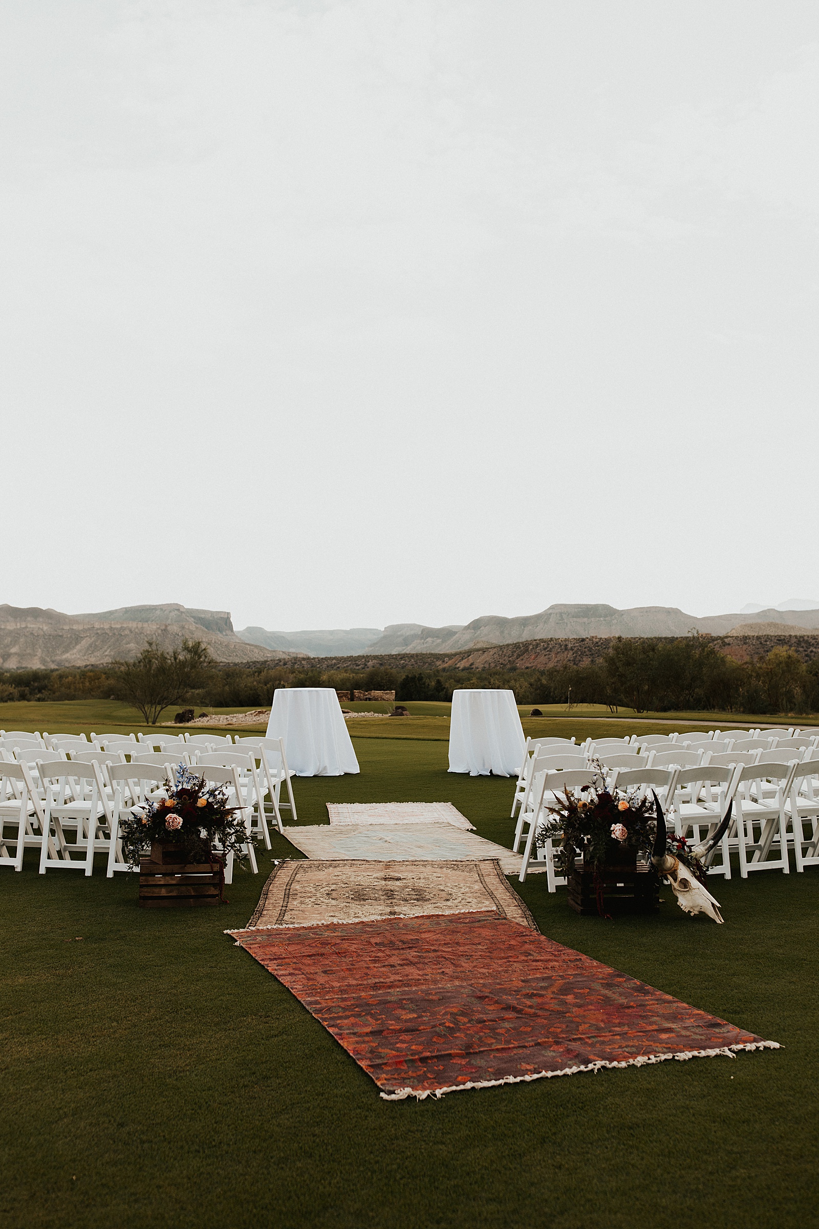 Boho wedding at the Lajitas Golf Resort in Terlingua, TX.