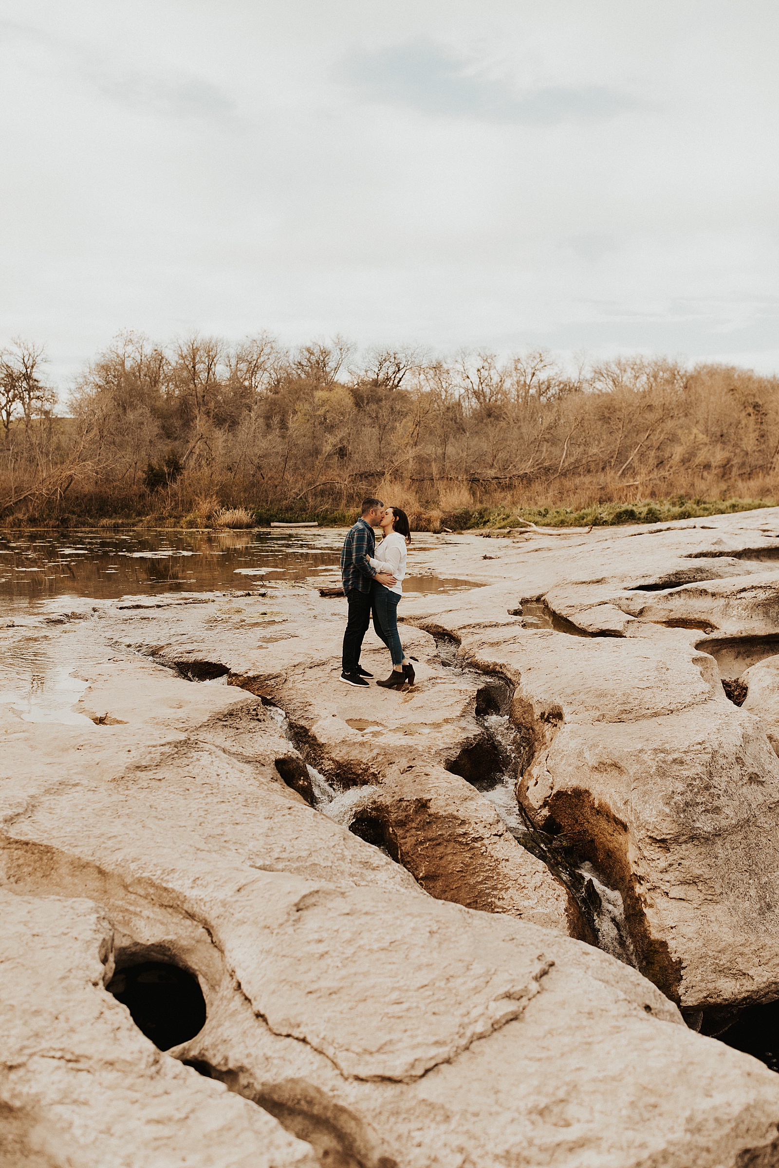 We ended their engagement session with some fun at McKinney Falls State Park in Austin, TX.