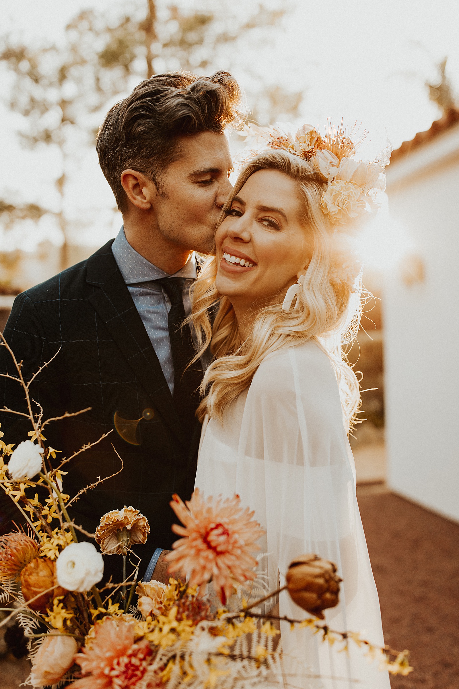 This boho Palm Springs wedding will give you all the bright and joyful vibes!