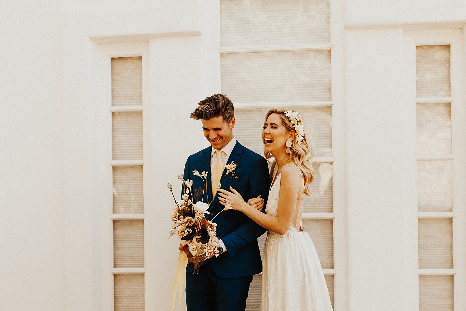 This boho Palm Springs wedding will give you all the bright and joyful vibes!